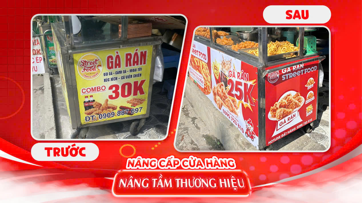 NÂNG CẤP CỬA HÀNG - NÂNG TẦM THƯƠNG HIỆU STREET FOOD