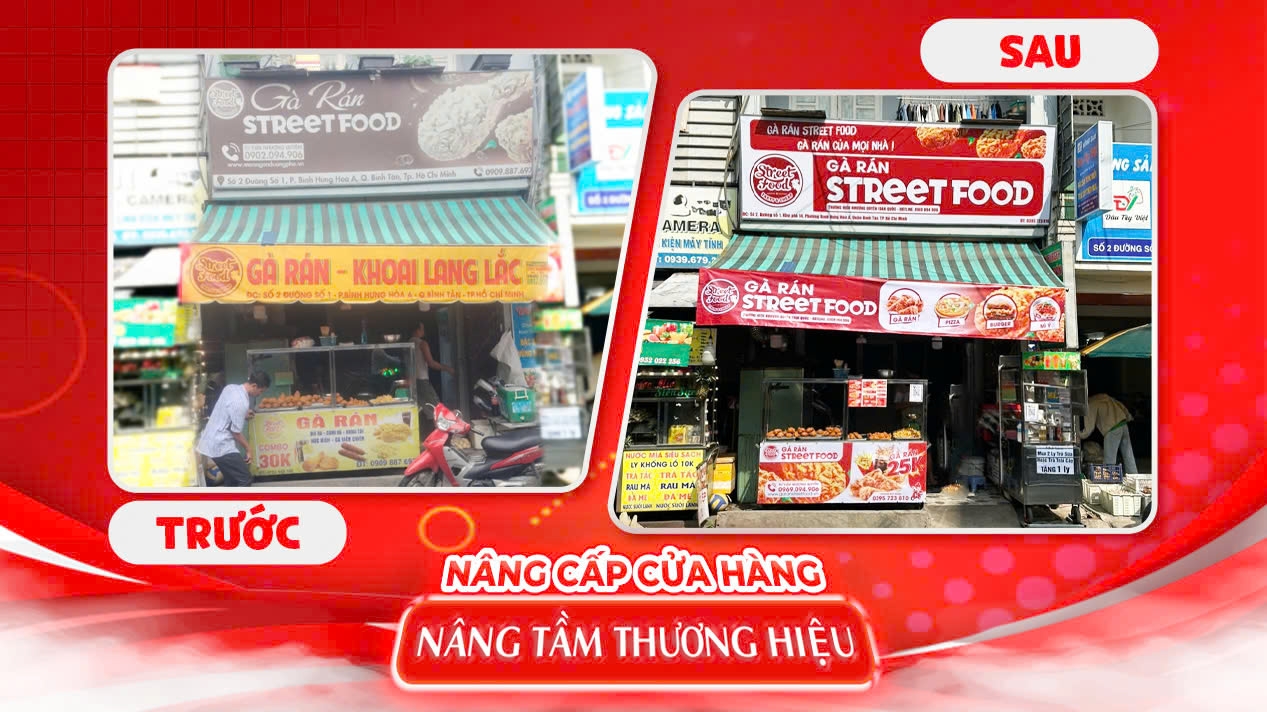 NÂNG CẤP CỬA HÀNG - NÂNG TẦM THƯƠNG HIỆU STREET FOOD