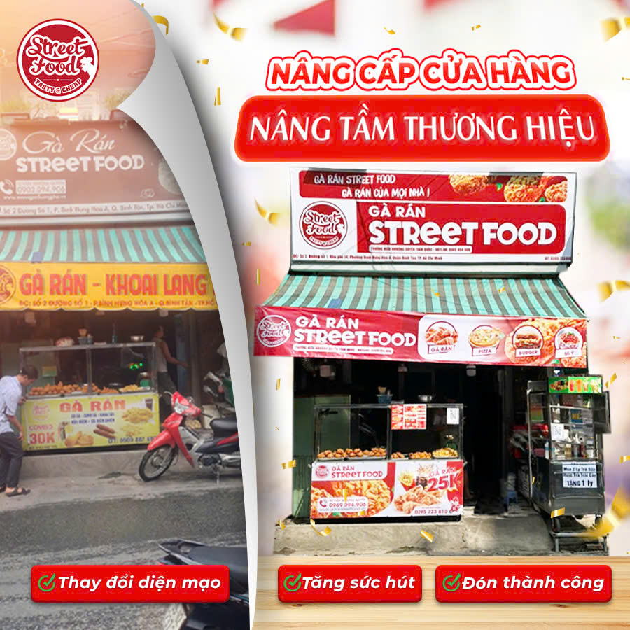 NÂNG CẤP CỬA HÀNG - NÂNG TẦM THƯƠNG HIỆU STREET FOOD