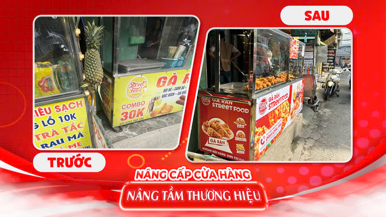 NÂNG CẤP CỬA HÀNG - NÂNG TẦM THƯƠNG HIỆU STREET FOOD