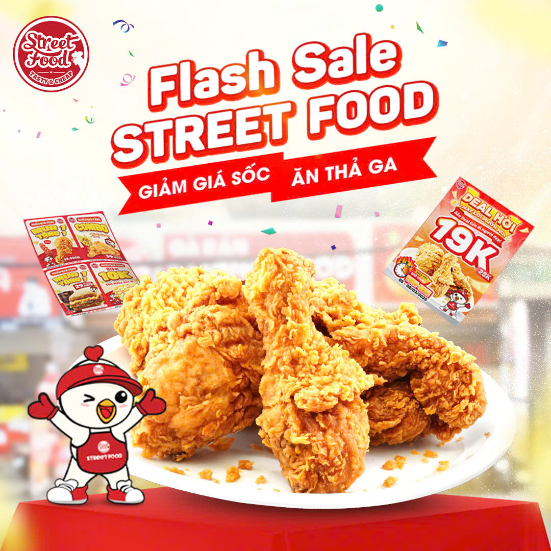 FLASH SALE STREET FOOD – GIẢM GIÁ SỐC, ĂN THẢ GA