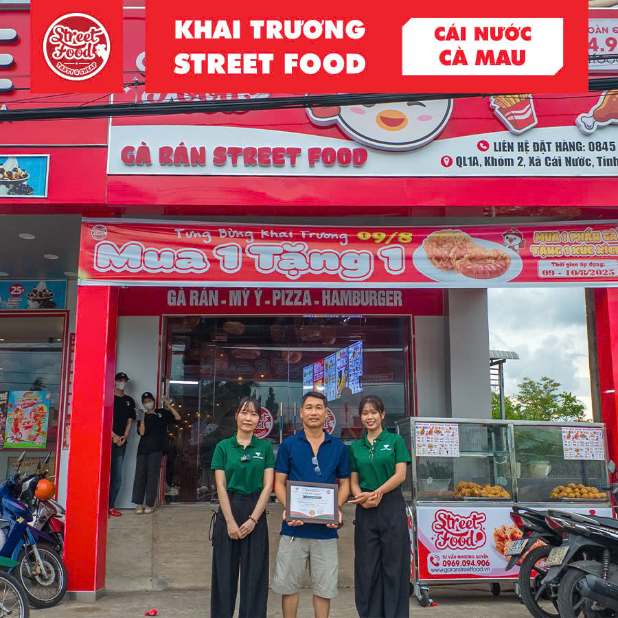 KHAI TRƯƠNG GÀ RÁN STREET FOOD CÀ MAU – BÙNG NỔ CÙNG ANH LĨNH