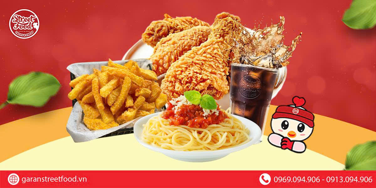 STREET FOOD - THƯỞNG THỨC GÀ RÁN NGON - MÌ Ý ĐẬM ĐÀ