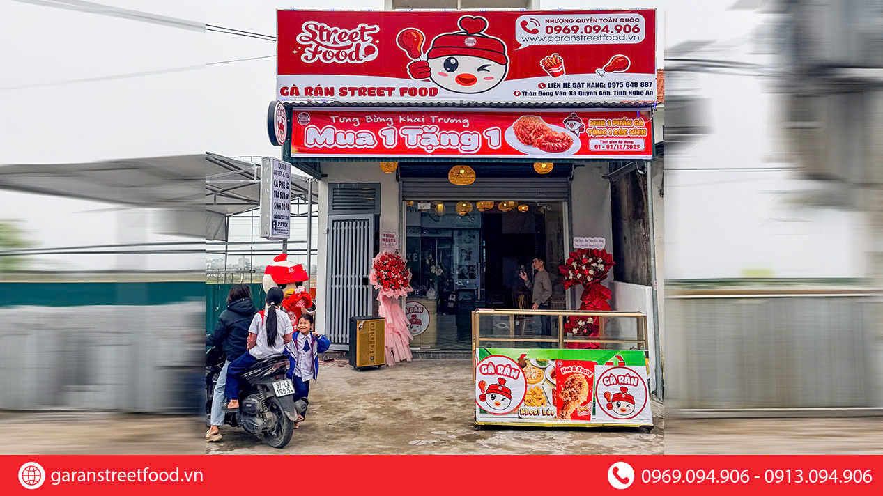 KHAI TRƯƠNG STREET FOOD QUỲNH LƯU, NGHỆ AN - CỬA HÀNG NĂM SUẤT NGAY NGÀY ĐẦU