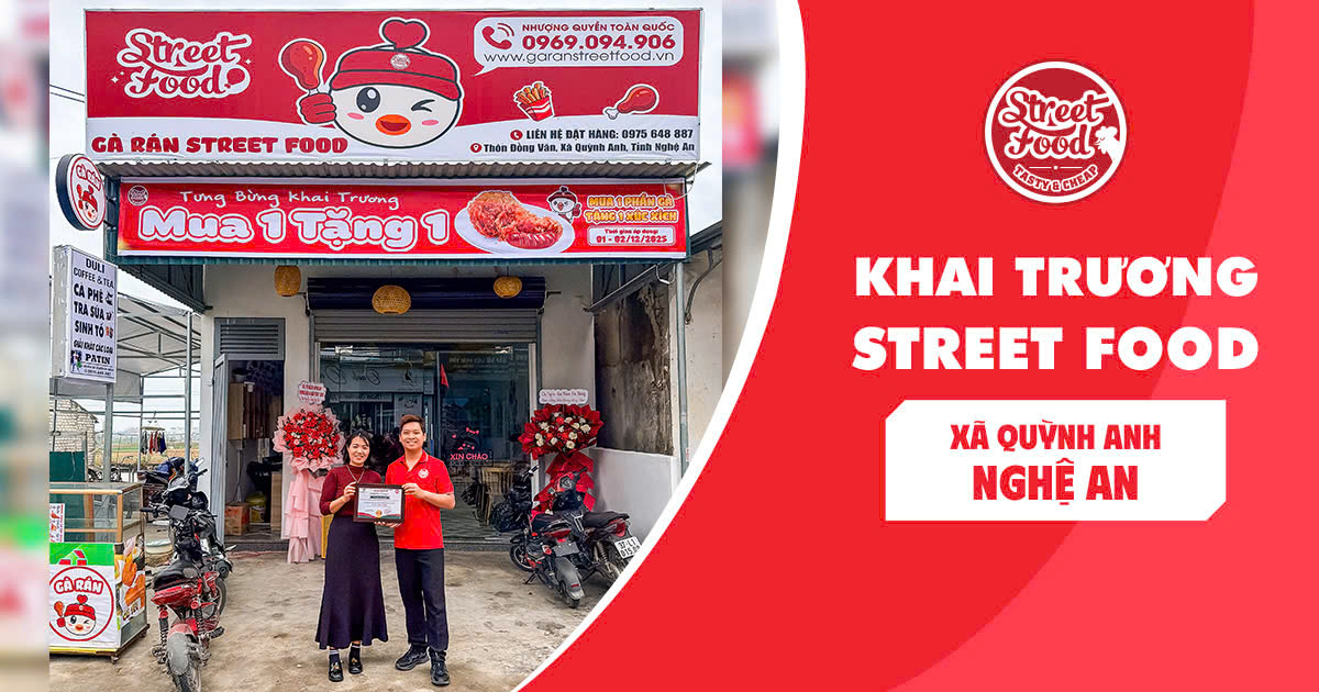 KHAI TRƯƠNG STREET FOOD QUỲNH LƯU, NGHỆ AN - CỬA HÀNG NĂM SUẤT NGAY NGÀY ĐẦU