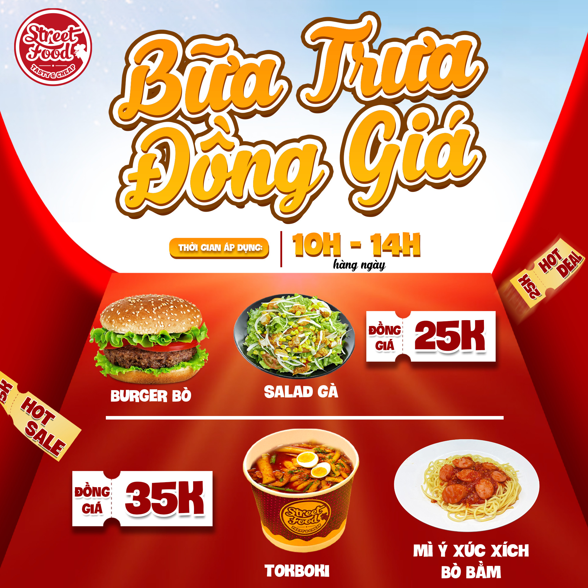 chương trình khuyến mãi bữa trưa đồng giá