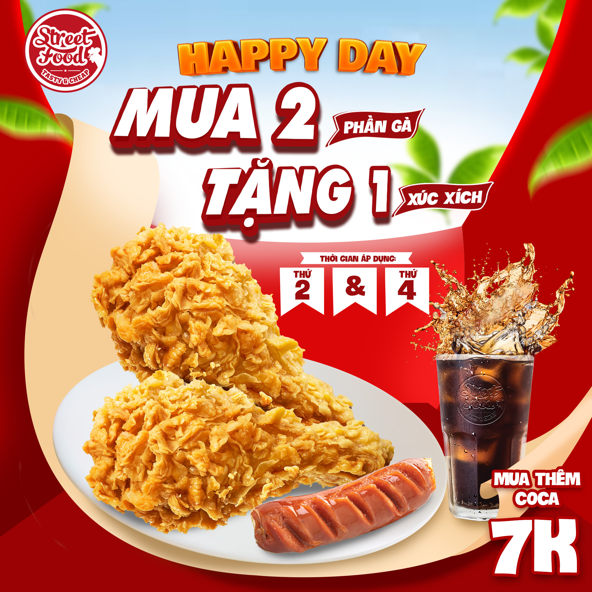chương trình khuyến mãi happy day mua 2 tặng 1