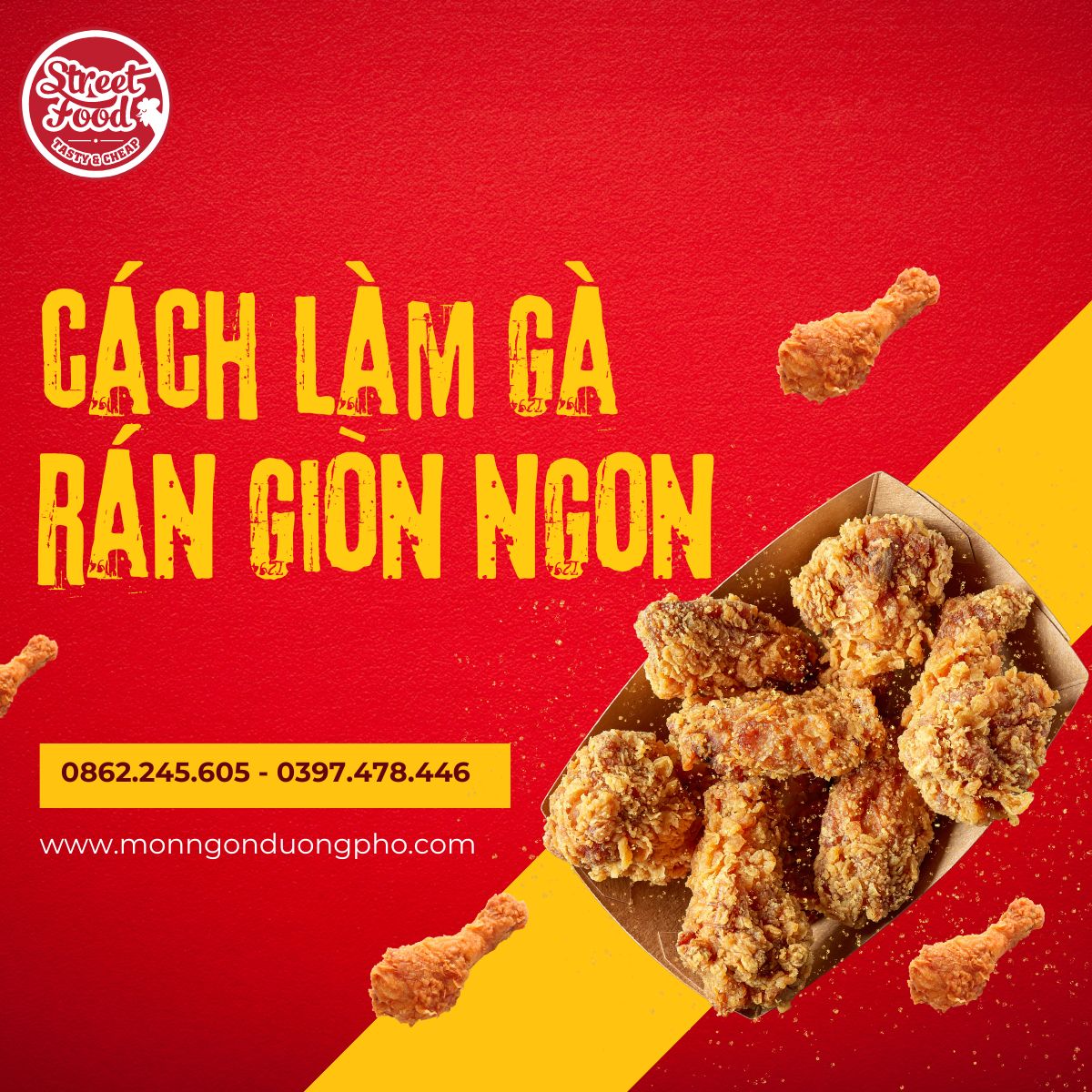 cách làm gà rán giòn ngon hấp dẫn