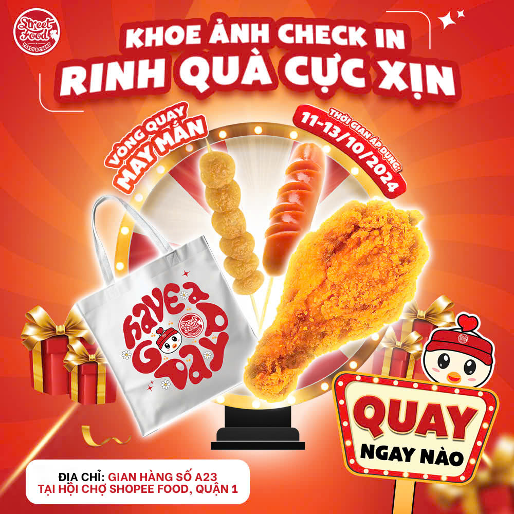minigame Gà Rán Street Food hội chợ Shopee