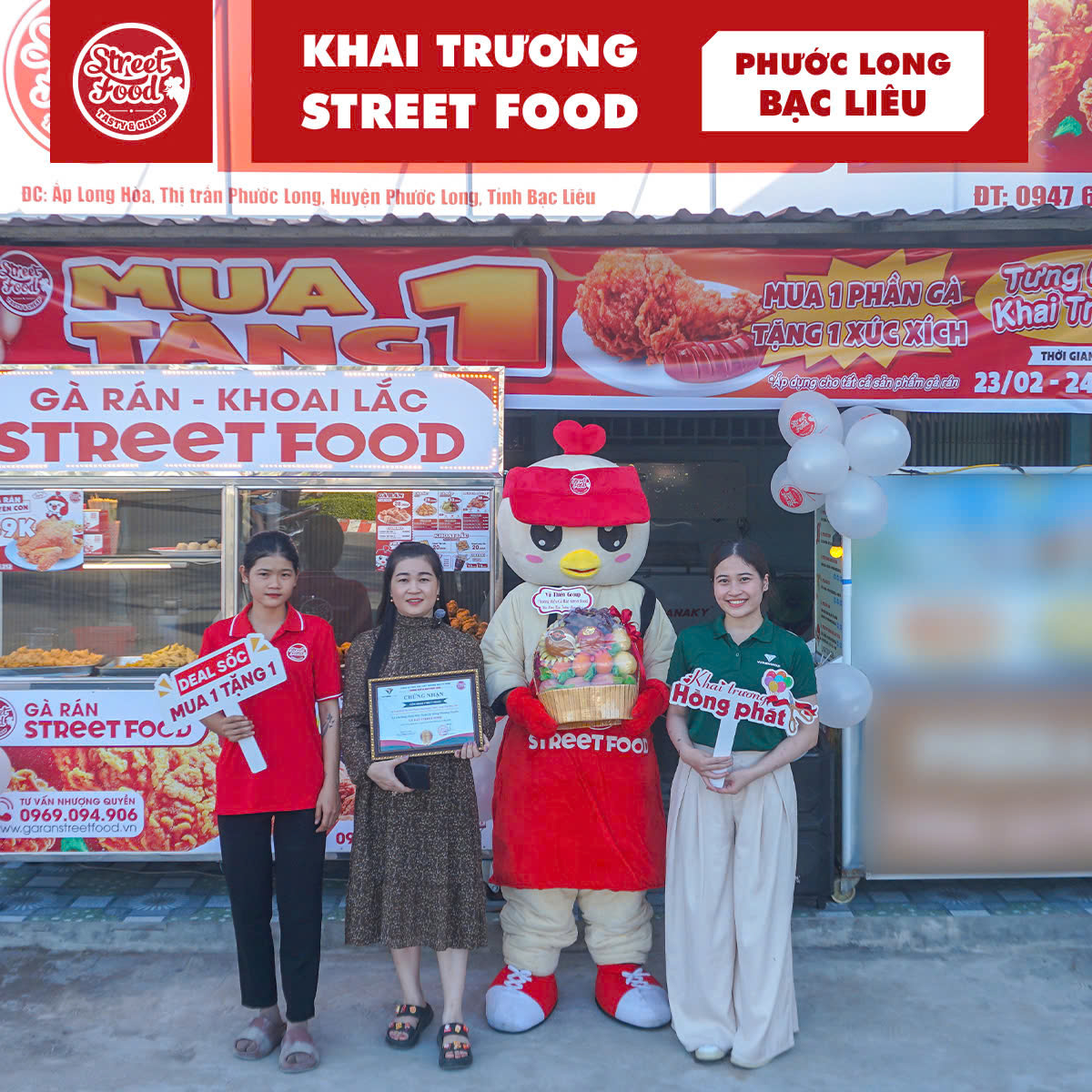 Khai trương gà rán Street Food Bạc Liêu