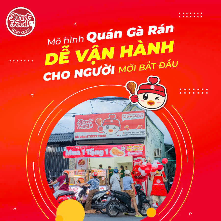 MÔ HÌNH QUÁN GÀ RÁN DỄ VẬN HÀNH CHO NGƯỜI MỚI BẮT ĐẦU