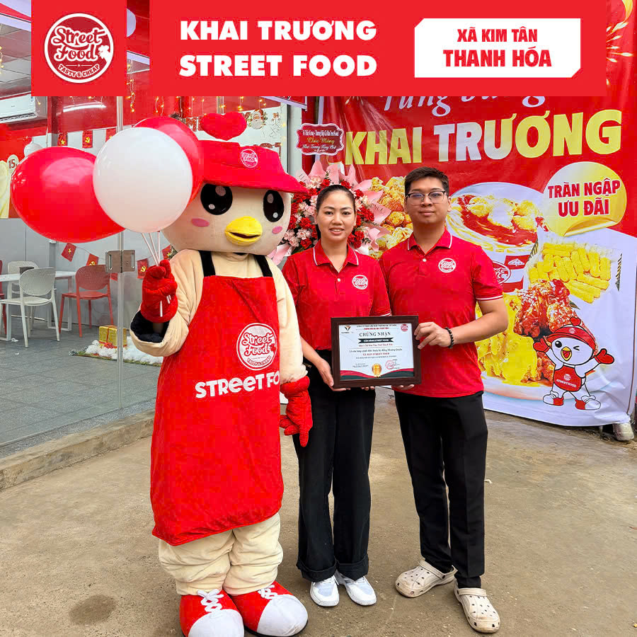 KHAI TRƯƠNG CỬA HÀNG GÀ RÁN STREET FOOD KIM TÂN – THANH HÓA