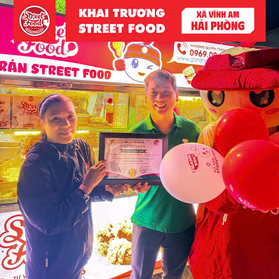 KHAI TRƯƠNG GÀ RÁN STREET FOOD HẢI PHÒNG - MÔ HÌNH GÀ RÁN TINH GỌN,DỄ LÀM