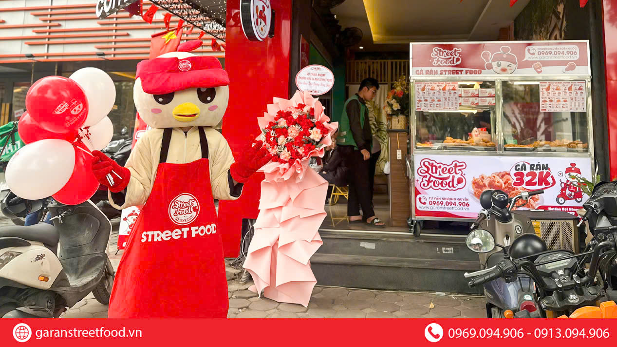KHAI TRƯƠNG GÀ RÁN STREET FOOD KIM MÃ - MÔ HÌNH GỌN NHẸ BẮT NHỊP TỐT TẠI TRUNG TÂM HÀ NỘI