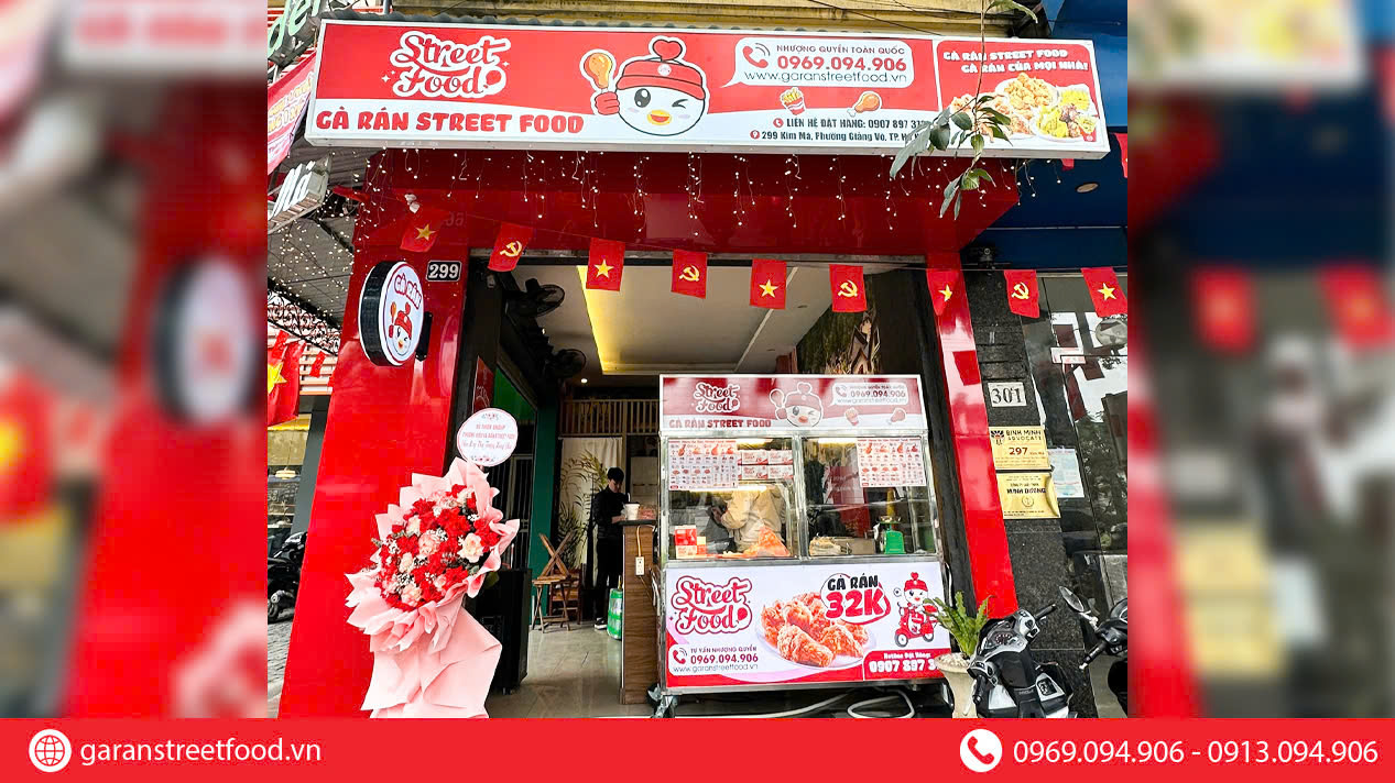 KHAI TRƯƠNG GÀ RÁN STREET FOOD KIM MÃ - MÔ HÌNH GỌN NHẸ BẮT NHỊP TỐT TẠI TRUNG TÂM HÀ NỘI