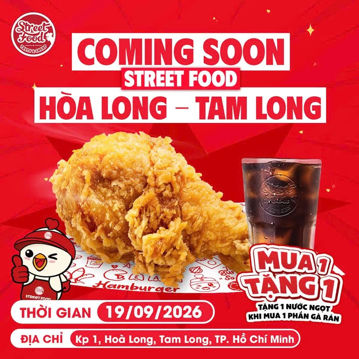 Poster coming soon nổi bật món gà
