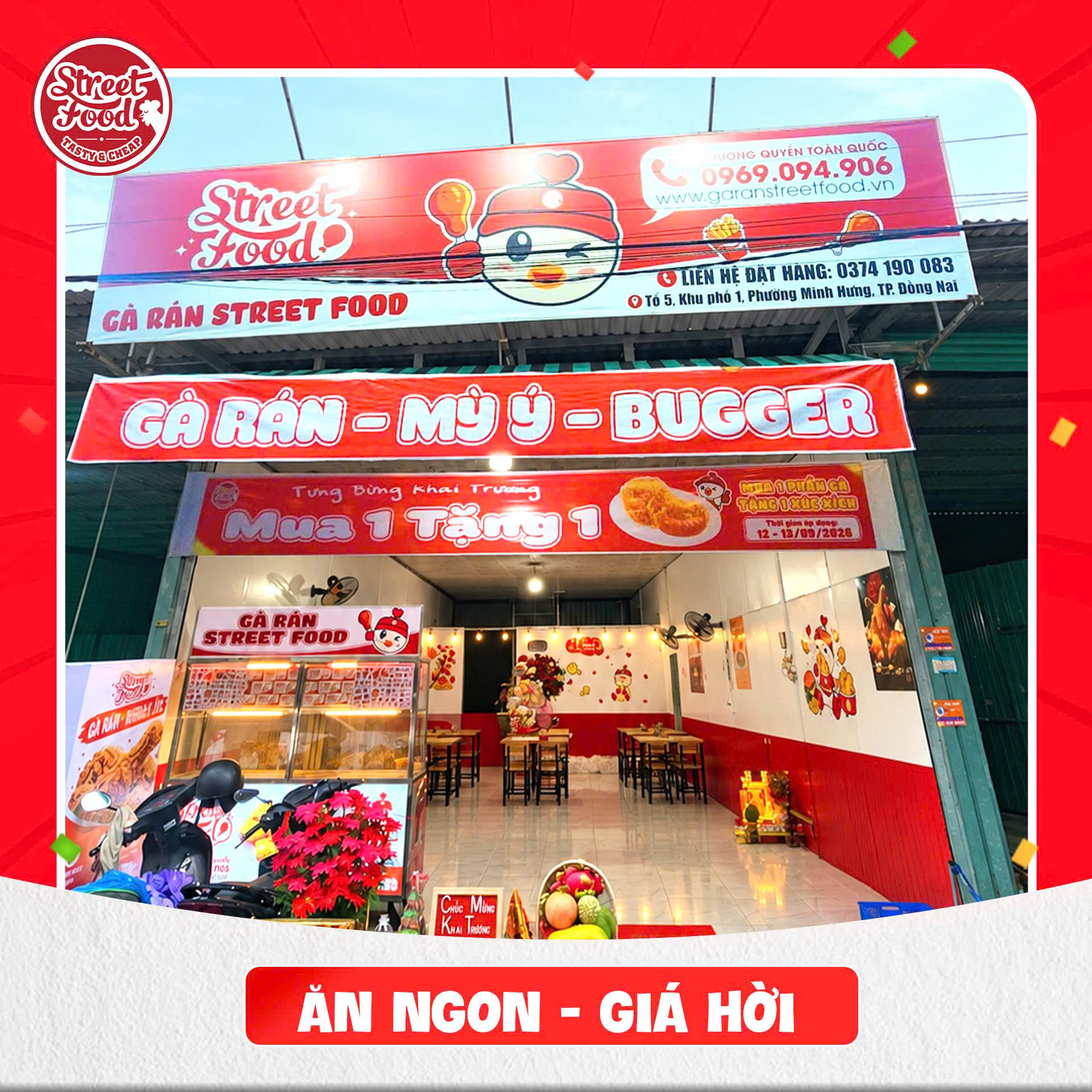 Mặt tiền Gà Rán Street Food Minh Hưng